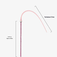 HKM-4452541 Replaceable Silicone Cat Teaser Stick - Eco-Friendly and Bite-Resistant Pet Toy
