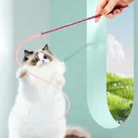 HKM-4452541 Replaceable Silicone Cat Teaser Stick - Eco-Friendly and Bite-Resistant Pet Toy
