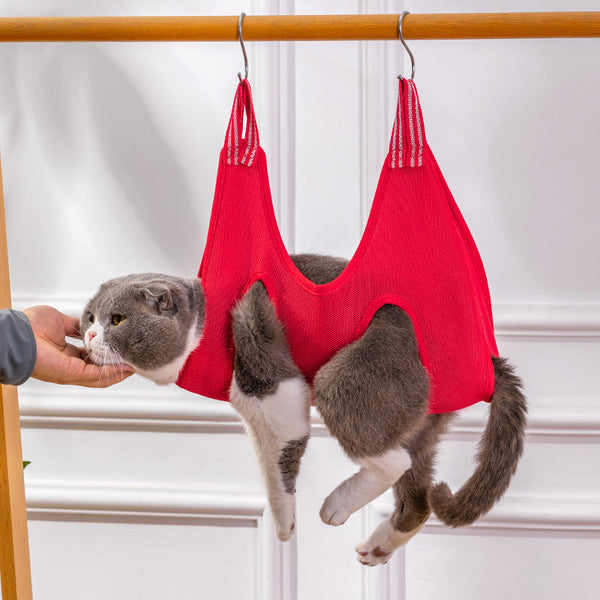 HKM-4453309 Hanging Hammock for Safe and Easy Nail Trimming for Cats and Dogs - Multiple Colors and Sizes Available