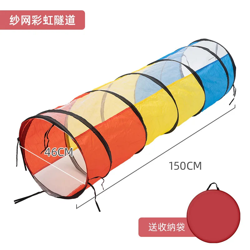 HKM-445331 Children's Outdoor Play Tent and Ball Pool with Tunnel for Garden Adventures