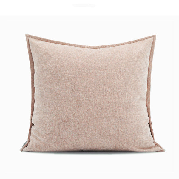 HKM-445331 Red Contrast Cashmere Cushion - Simple Modern Pillow in Various Sizes
