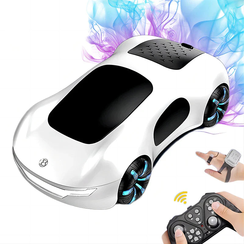 HKM-445459 Future Sci-Fi RC Stunt Car with Spray Light and Sound for Kids, Sound-Controlled Remote Drift Car