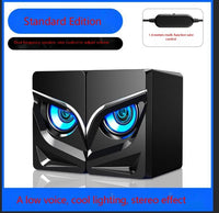 HKM-445523 Dual Desktop Speakers with AC and Battery Power Supply - Black & White Options