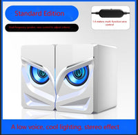 HKM-445523 Dual Desktop Speakers with AC and Battery Power Supply - Black & White Options