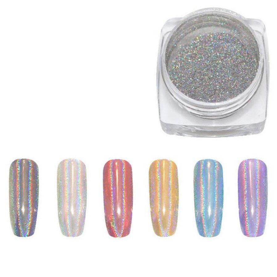 HKM-445523 Nail Super Bright Laser Mirror Powder - Color-Changing Effects with High-Quality Non-Toxic Material