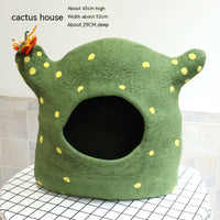 HKM-4455741 Wool Felt Cat House - Various Designs for Cozy Cat Napping