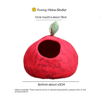 HKM-4455741 Wool Felt Cat House - Various Designs for Cozy Cat Napping