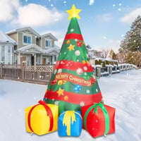 HKM-445651 7 FT Christmas Inflatable Tree with Built-in LEDs for Indoor and Outdoor Decorations
