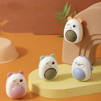 HKM-445651 Mint Ball Cartoon Cute Wind Cat Licking Music Spinning Ball