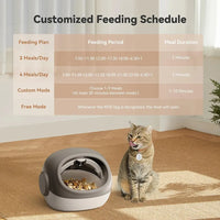 HKM-445651 Smart Automatic Cat Feeder with Microchip and Collar Sensor for Wet and Dry Food Dispenser