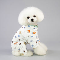 HKM-4456765 Cotton Pet Pajamas in Five Fun Colors for Comfortable Home Wear