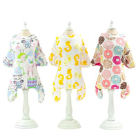 HKM-4456765 Cotton Pet Pajamas in Five Fun Colors for Comfortable Home Wear