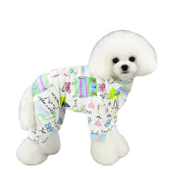 HKM-4456765 Cotton Pet Pajamas in Five Fun Colors for Comfortable Home Wear