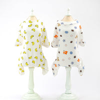 HKM-4456765 Cotton Pet Pajamas in Five Fun Colors for Comfortable Home Wear