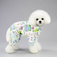 HKM-4456765 Cotton Pet Pajamas in Five Fun Colors for Comfortable Home Wear
