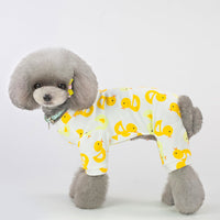 HKM-4456765 Cotton Pet Pajamas in Five Fun Colors for Comfortable Home Wear