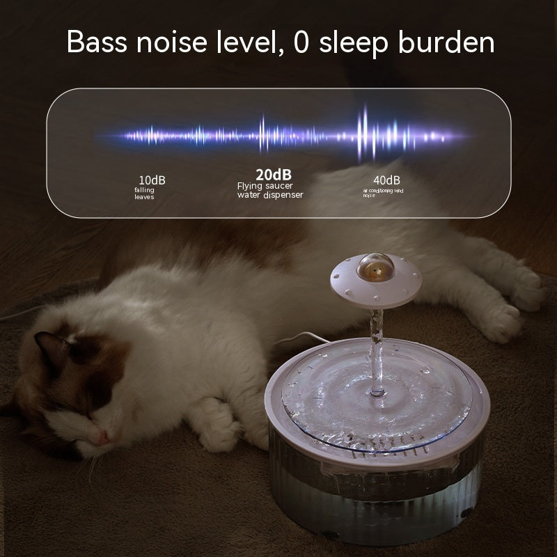 HKM-4457533 Pet Automatic Water Fountain 3L Mute Flow Water Dispenser for Cats - ABS Material