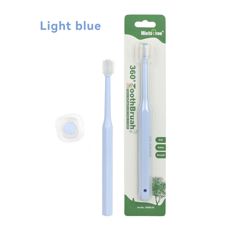 HKM-4459325 360-Degree Pet Oral Care Toothbrush in Multiple Head Shapes and Colors