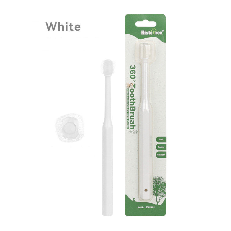 HKM-4459325 360-Degree Pet Oral Care Toothbrush in Multiple Head Shapes and Colors