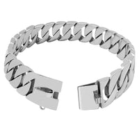 HKM-4459453 Durable Stainless Steel Dog Chain Collar - Available in 45cm & 50cm Sizes