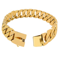 HKM-4459453 Durable Stainless Steel Dog Chain Collar - Available in 45cm & 50cm Sizes