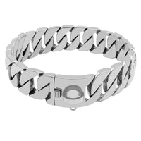 HKM-4459453 Durable Stainless Steel Dog Chain Collar - Available in 45cm & 50cm Sizes