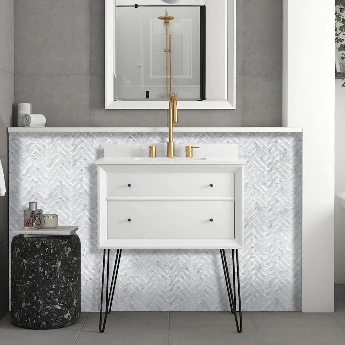 HKM-445971 Waterproof and Oil-Proof Self-Adhesive Wall Sticker for Easy Installation