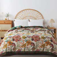 HKM-446035 Four-Layer Pure Cotton Gauze Landscape Blanket - Soft Towel Cover in Two Sizes