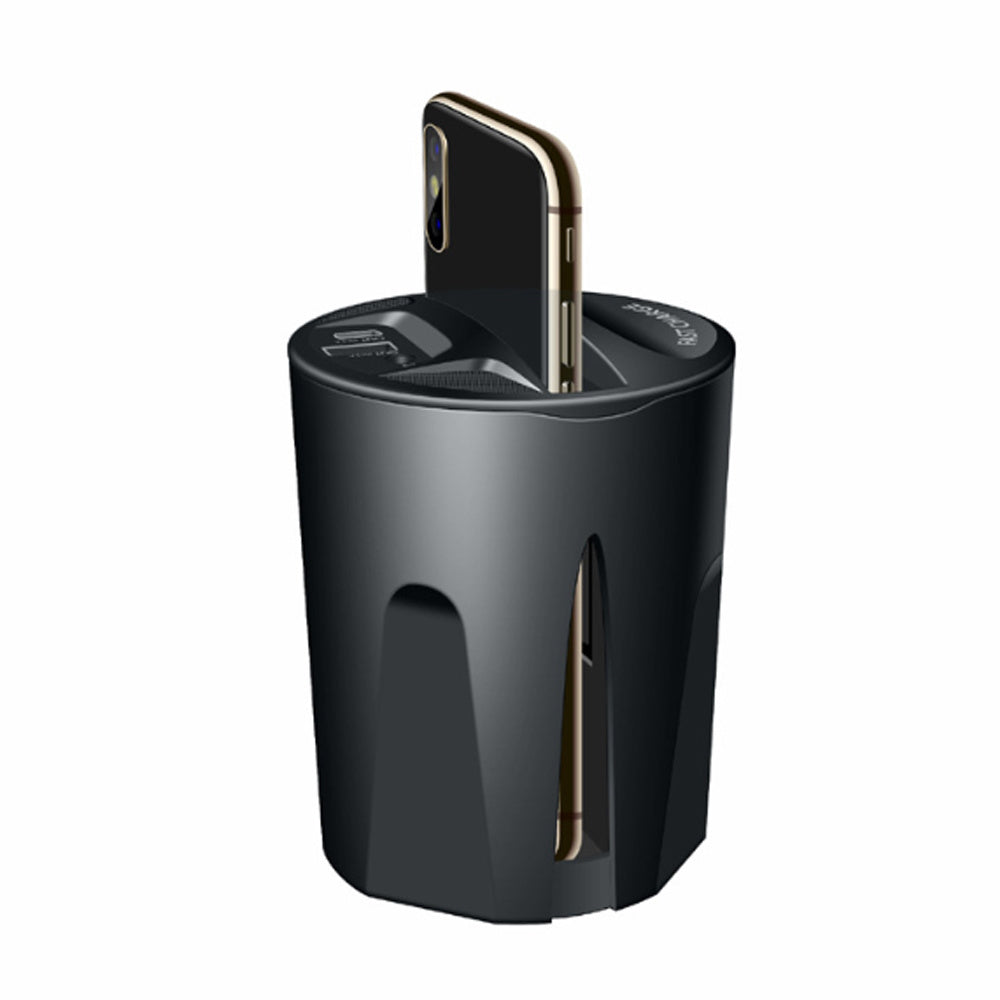 HKM-446099 Car Multifunctional Wireless Charger with Charging Source - Model X8, 12V Input, 5V Output