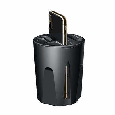 HKM-446099 Car Multifunctional Wireless Charger with Charging Source - Model X8, 12V Input, 5V Output