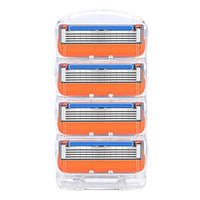 HKM-446099 Five-Layer Men's Manual Shaver with Transparent Orange Blade Box