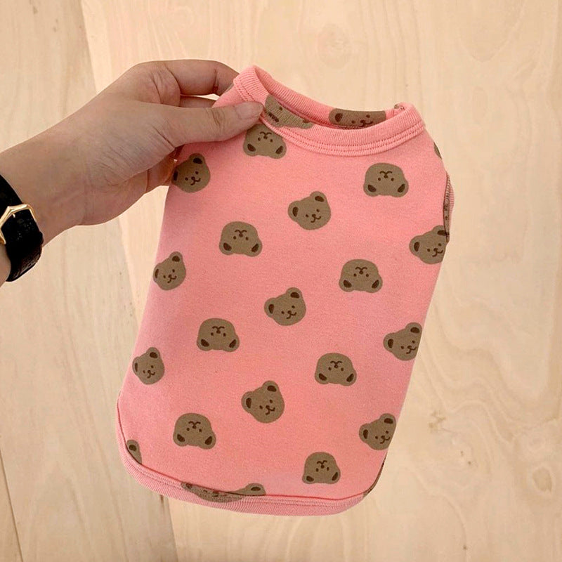 HKM-4462013 Small Dog Clothes for Yorkshire, Pomeranian, Schnauzer - Comfy Polyester Outfit in White, Yellow, Pink