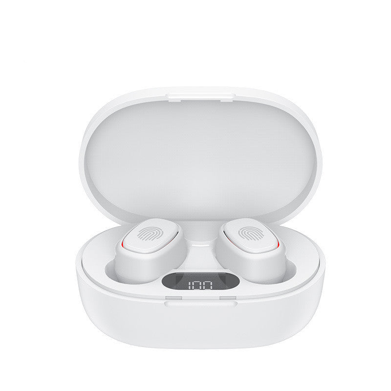 HKM-446227 Mini Bluetooth 5.0 Wireless Headset with Battery Display, Voice Control, and Stereo Sound