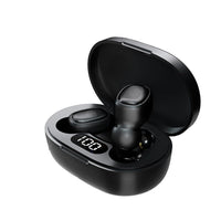 HKM-446227 Mini Bluetooth 5.0 Wireless Headset with Battery Display, Voice Control, and Stereo Sound