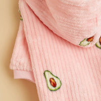 HKM-4462525 Pet Hoodie with Avocado Print for Cats and Dogs in Polyester Material