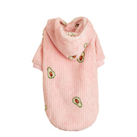 HKM-4462525 Pet Hoodie with Avocado Print for Cats and Dogs in Polyester Material