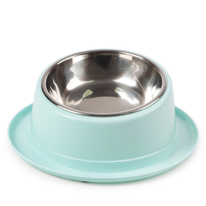 HKM-4463421 Stainless Steel Non-Slip Cat Bowl with Tilted Design for Easy Feeding