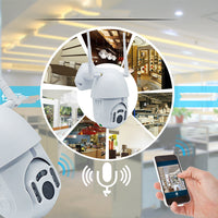 HKM-446355 Smart WiFi Infrared Dome Camera with Dual Antenna and Two-Way Audio