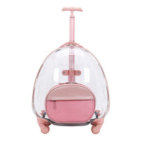 HKM-4463677 Transparent Travel Pet Suitcase for Dogs and Cats, Medium Soft PVC, Capacity 12.50kg