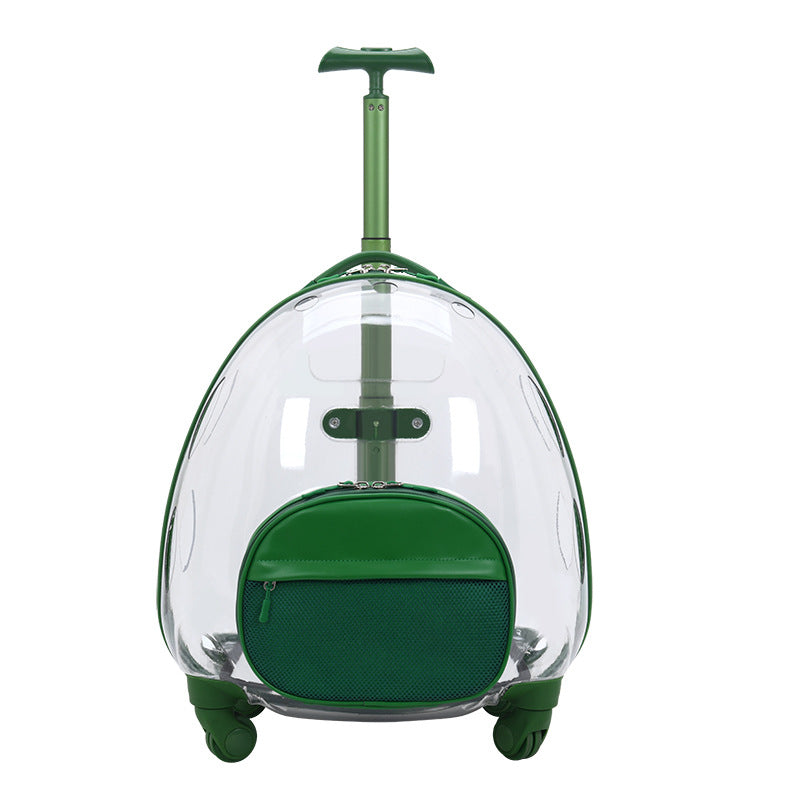 HKM-4463677 Transparent Travel Pet Suitcase for Dogs and Cats, Medium Soft PVC, Capacity 12.50kg