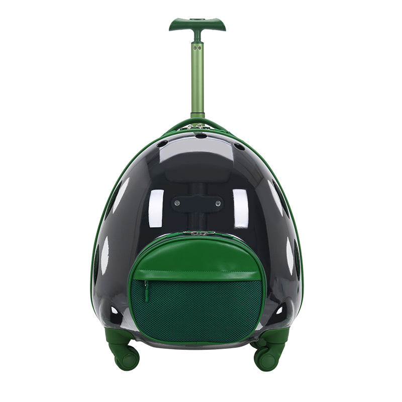 HKM-4463677 Transparent Travel Pet Suitcase for Dogs and Cats, Medium Soft PVC, Capacity 12.50kg