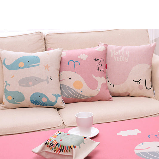 HKM-446419 Cute Cotton and Linen Art Throw Pillow Cushion with Various Animal Designs, Multiple Sizes Available