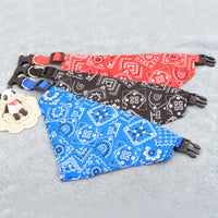 HKM-4464829 Adjustable Twill Cotton Neck Scarf for Dogs and Cats - Stylish and Comfortable Pet Bandana Collar