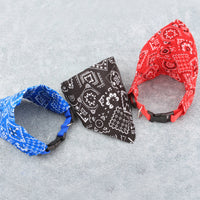 HKM-4464829 Adjustable Twill Cotton Neck Scarf for Dogs and Cats - Stylish and Comfortable Pet Bandana Collar