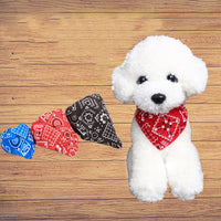HKM-4464829 Adjustable Twill Cotton Neck Scarf for Dogs and Cats - Stylish and Comfortable Pet Bandana Collar
