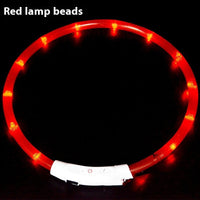 HKM-4465213 USB Rechargeable LED Glowing Pet Collar - Multiple Color Options Available