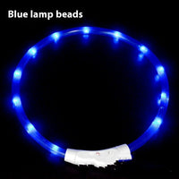 HKM-4465213 USB Rechargeable LED Glowing Pet Collar - Multiple Color Options Available