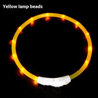HKM-4465213 USB Rechargeable LED Glowing Pet Collar - Multiple Color Options Available