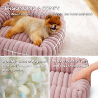 HKM-4467261 Cozy Winter Cat and Dog Bed - Soft Pet Mat with Cushioned Support in Multiple Sizes