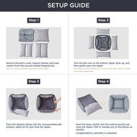 HKM-4467261 Cozy Winter Cat and Dog Bed - Soft Pet Mat with Cushioned Support in Multiple Sizes